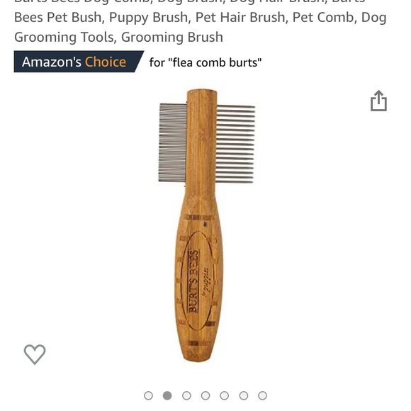 2 in 1 dog flea comb by Burt’s Bees - Picture 2 of 5
